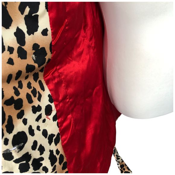 Andrade Collection Leopard Animal Print Trench Coat Rain Coach  Size S - Picture 6 of 11